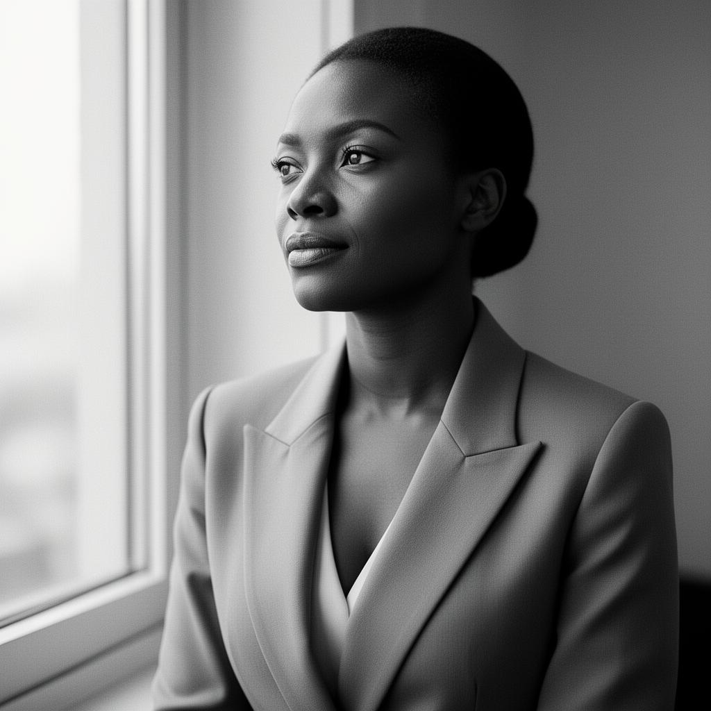 Editorial portrait of an executive leader