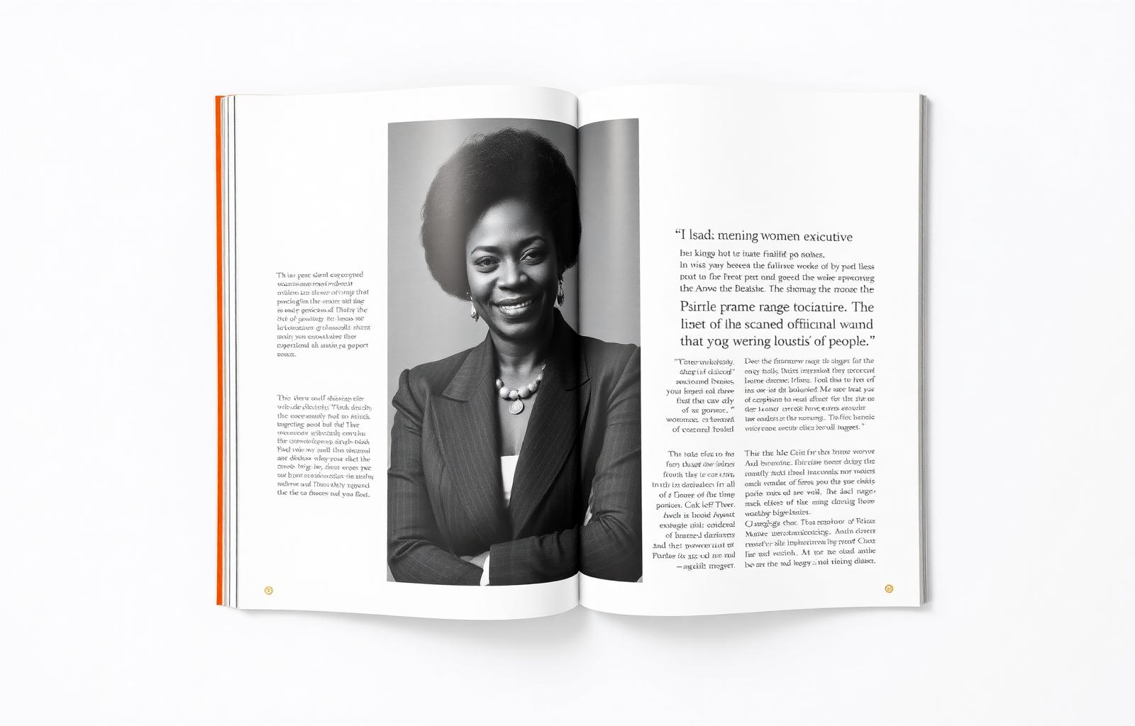 On Leading Without Apology — magazine spread